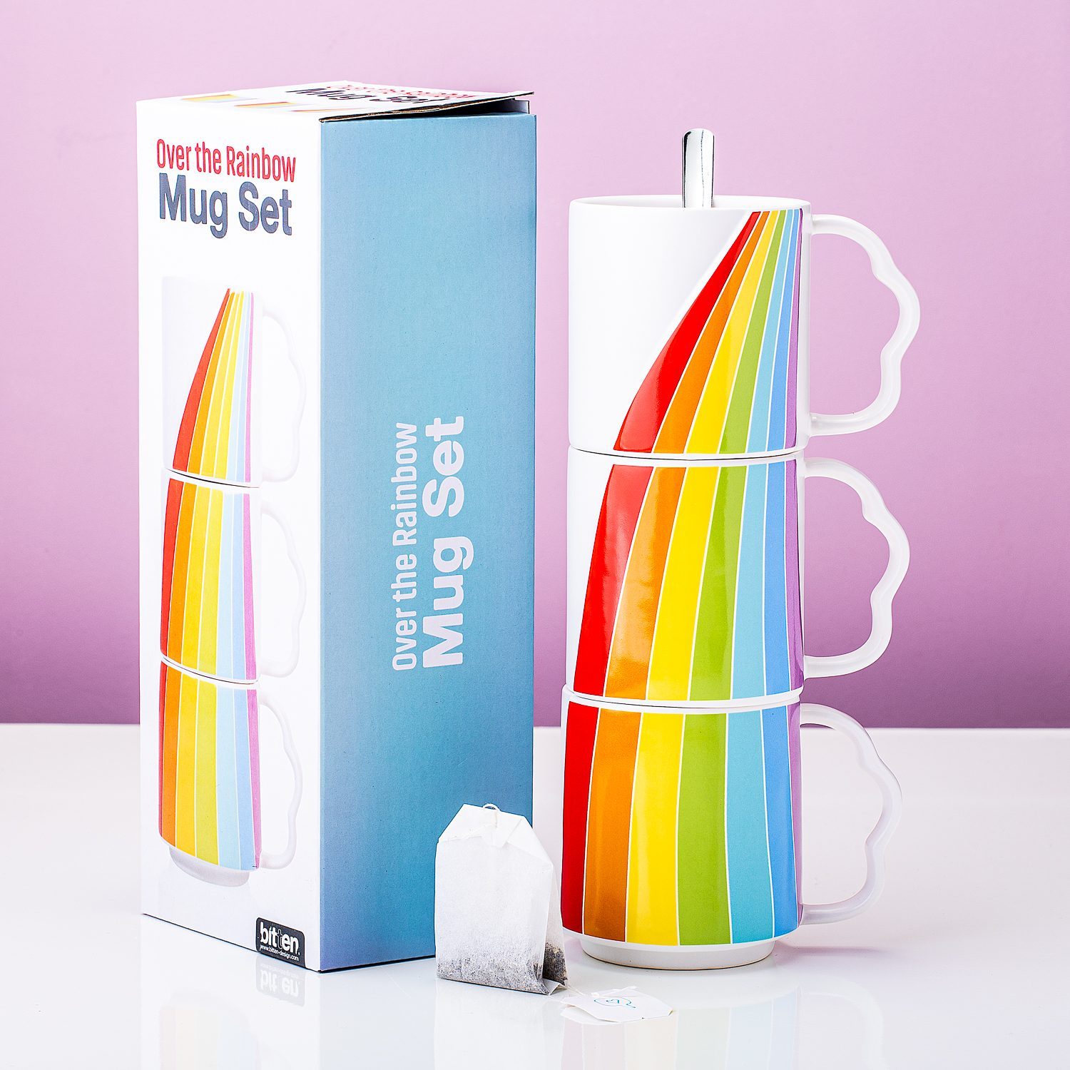Regenboogmokken (set Van 3)