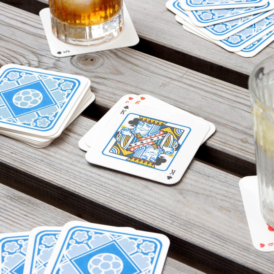 Speelkaart bierviltjes (set van 54)
