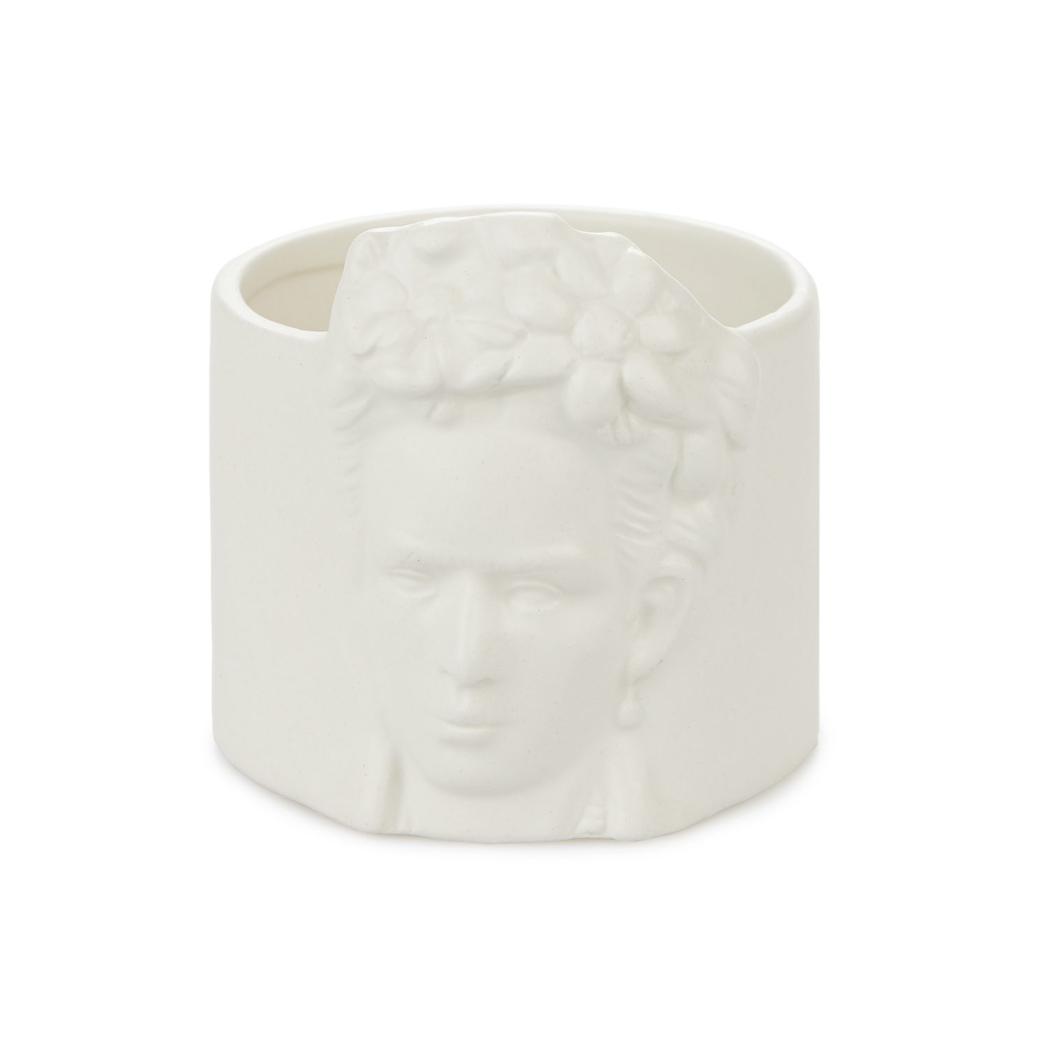 Frida Kahlo Bloempot - Wit
