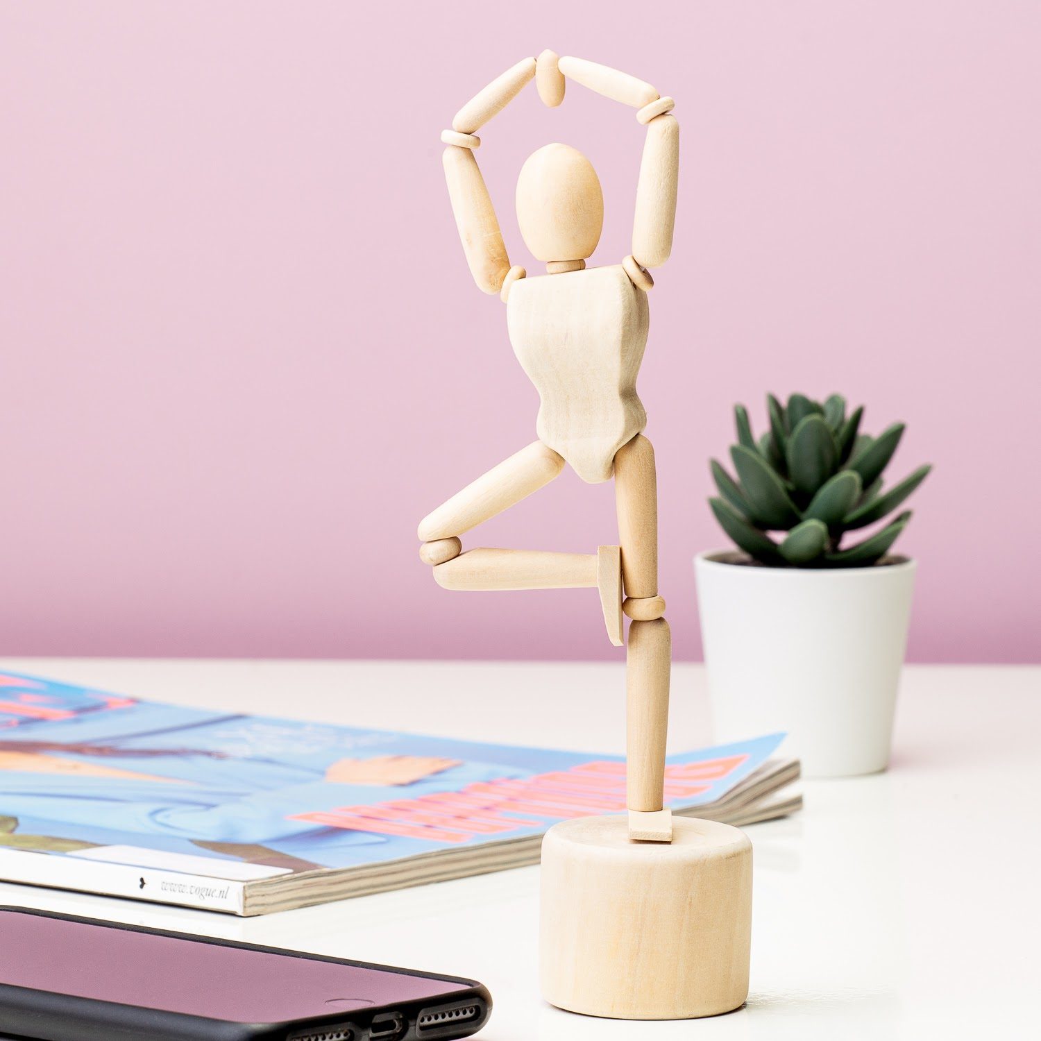 Houten Yoga Poppetje