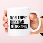 Oploskoffie mok