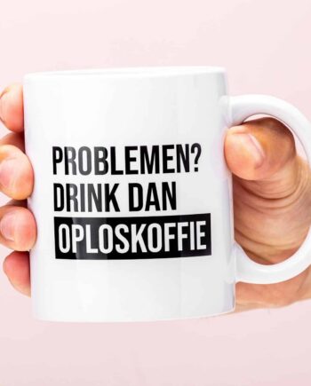 Oploskoffie mok