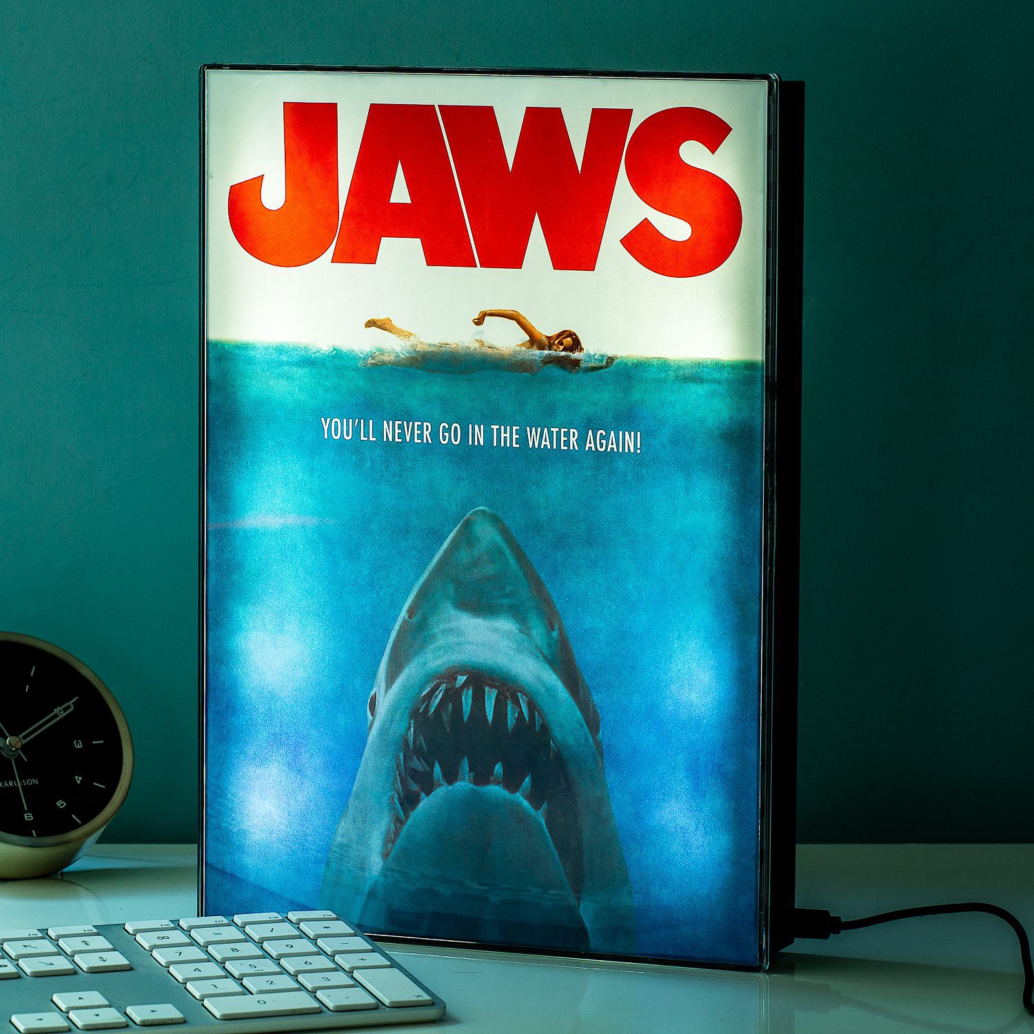 Jaws Filmposter Lamp