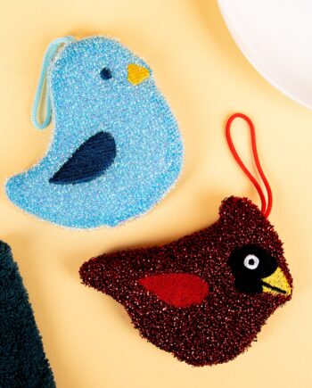 Dier afwassponsjes - Vogels (set van 2)