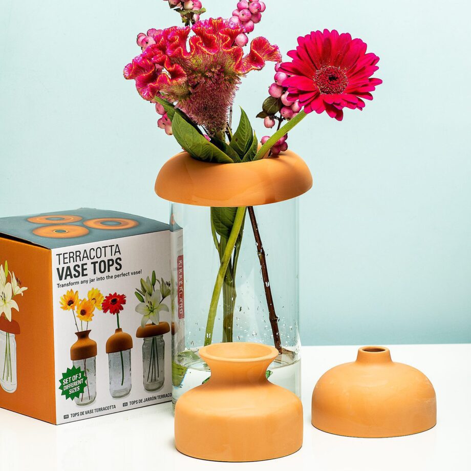 Terracotta vaaskragen (set van 3)