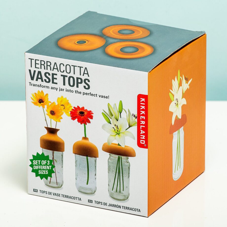 Terracotta vaaskragen (set van 3)