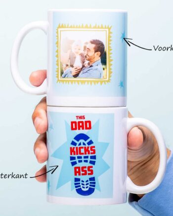 Gepersonaliseerde fotomok This Dad Kicks Ass