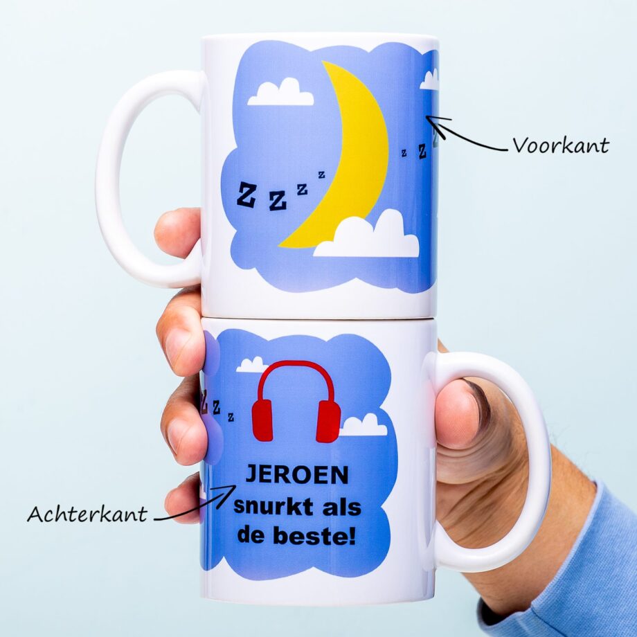 Gepersonaliseerde mok Snurken
