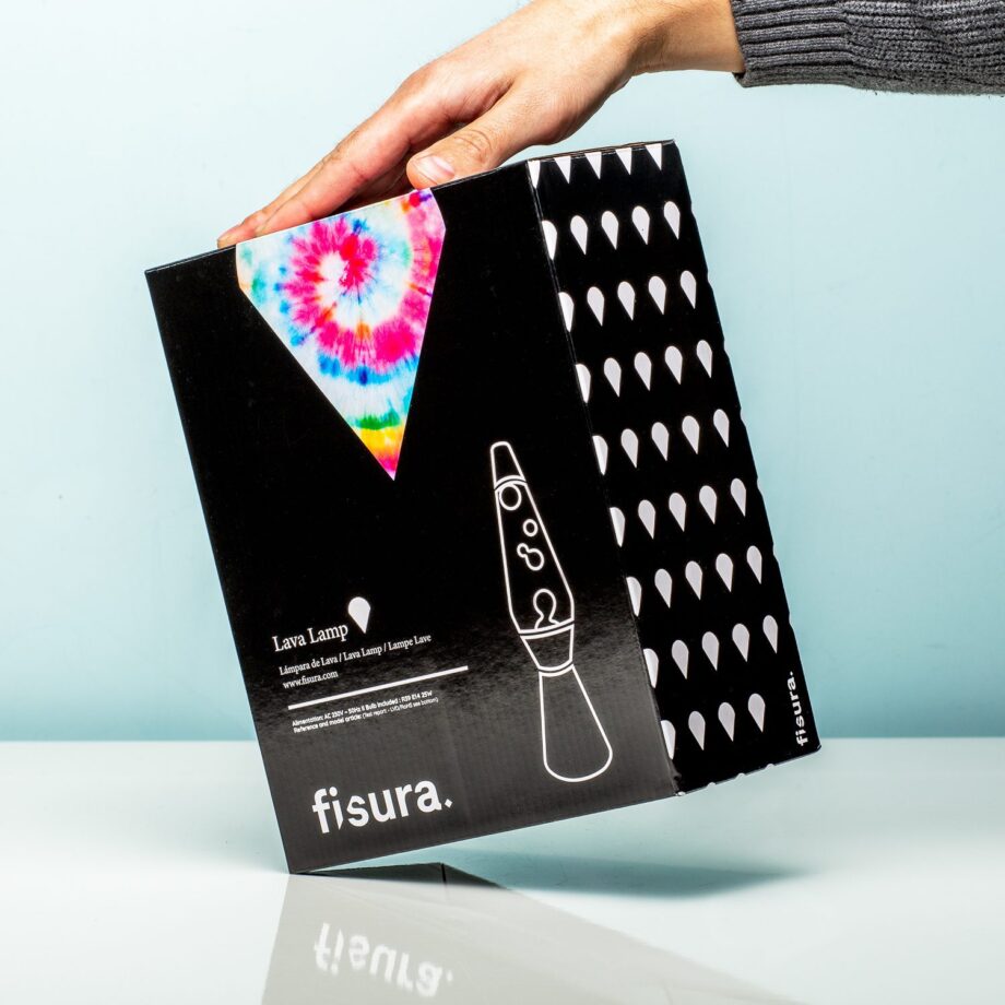 Tie dye bullet lavalamp