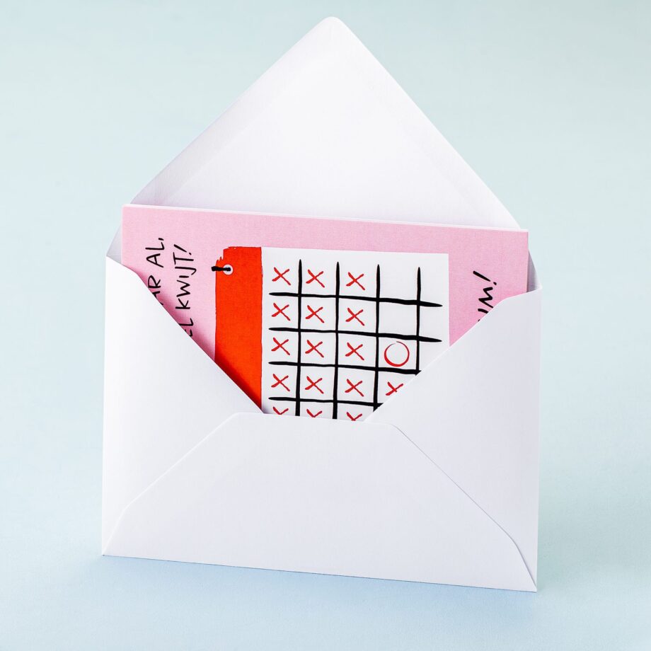 Wenskaart Jubileum kalender