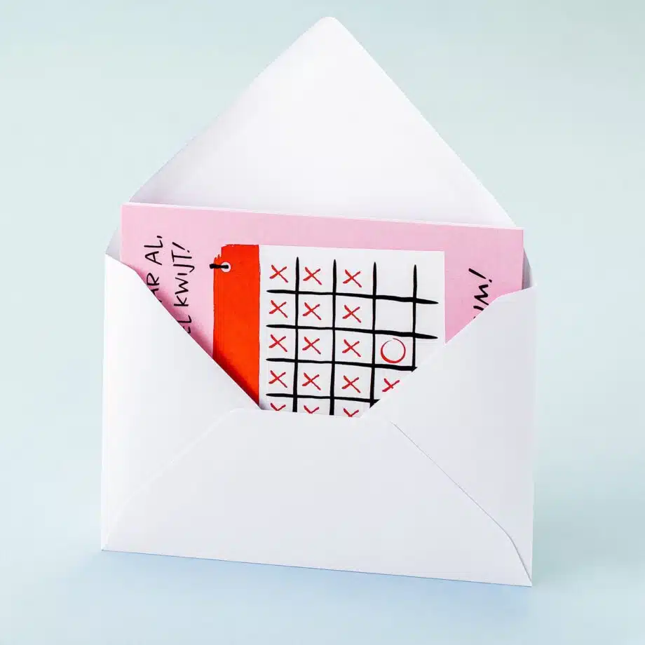 Wenskaart Jubileum kalender