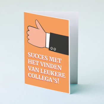 Wenskaart Collega nieuwe baan