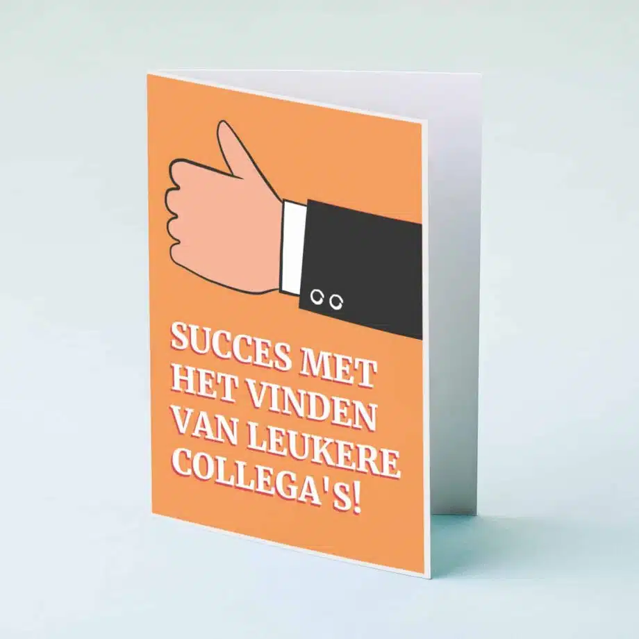 Wenskaart Collega nieuwe baan