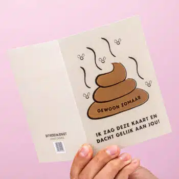 Wenskaart Zomaar drol