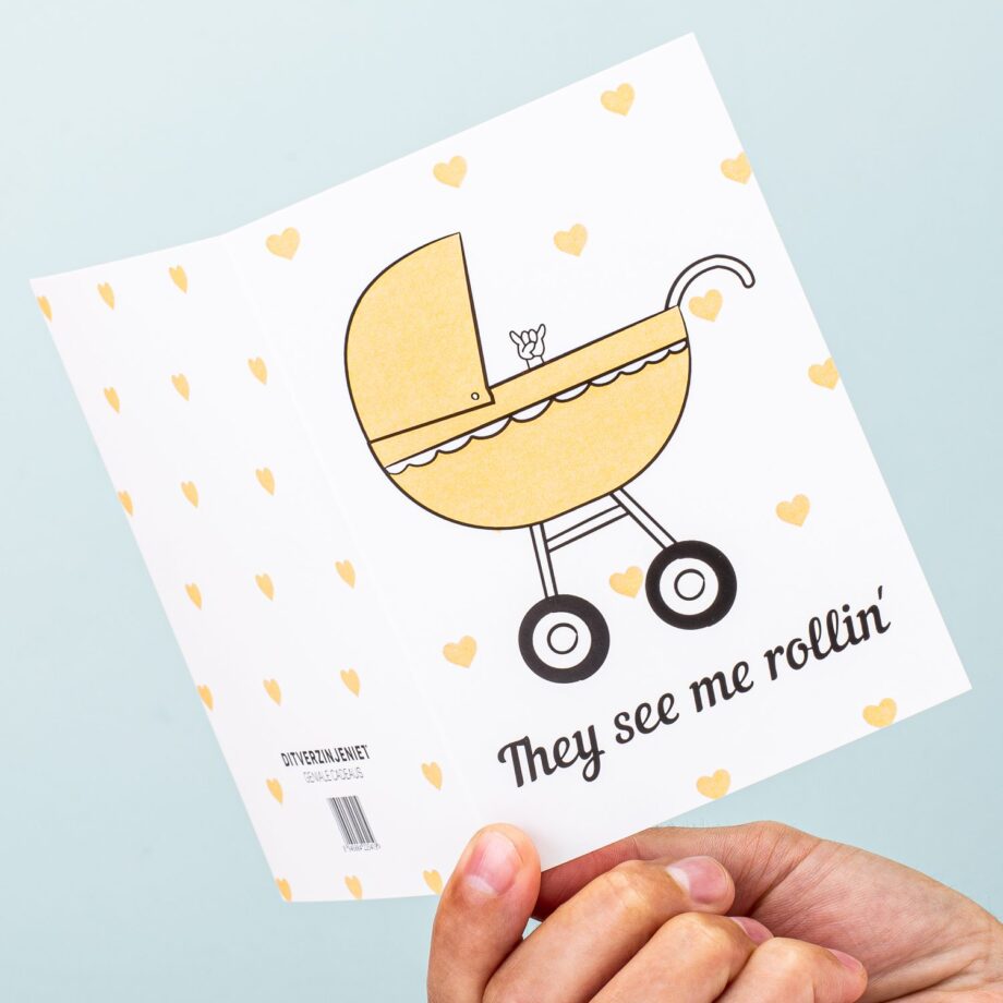 Wenskaart Baby geboren