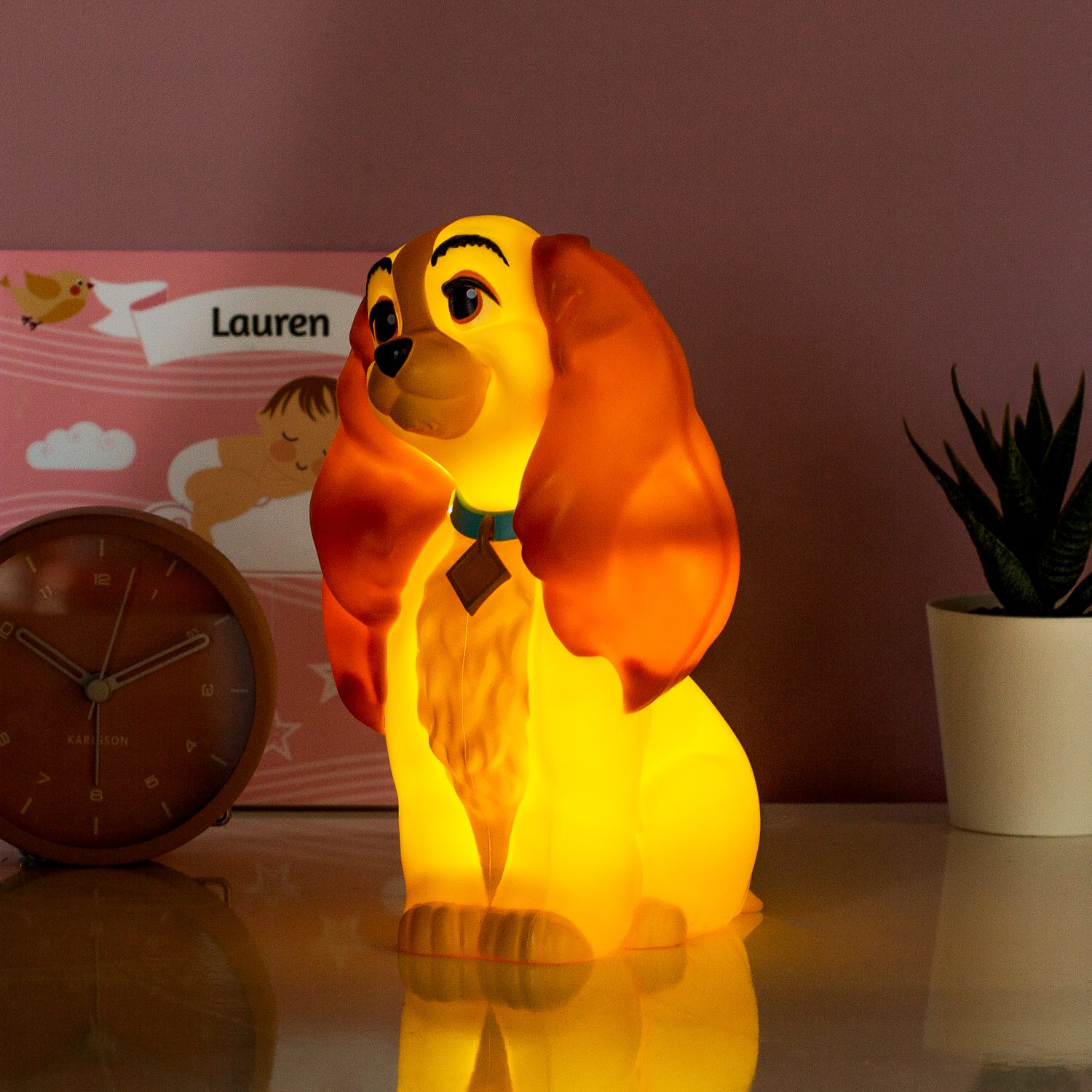 Disney Lady And The Tramp Lady Lamp