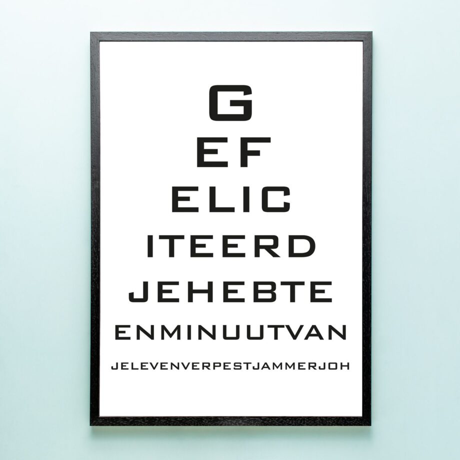 Poster Minuut van je leven verpest