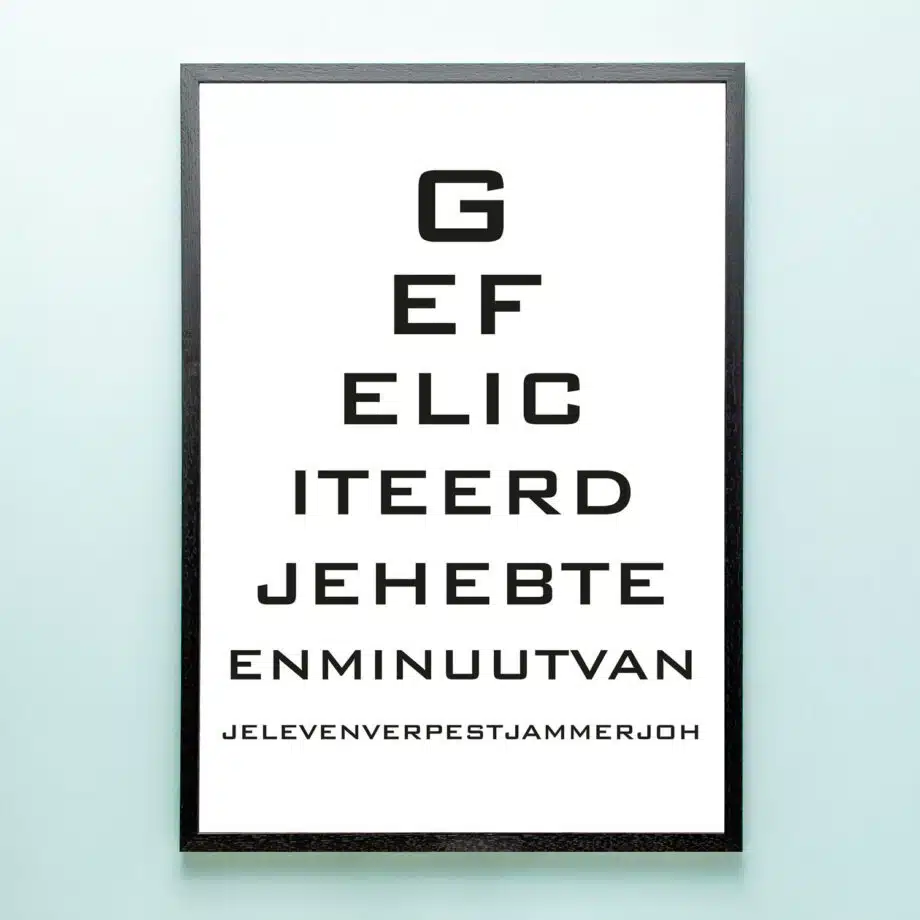 Poster Minuut van je leven verpest