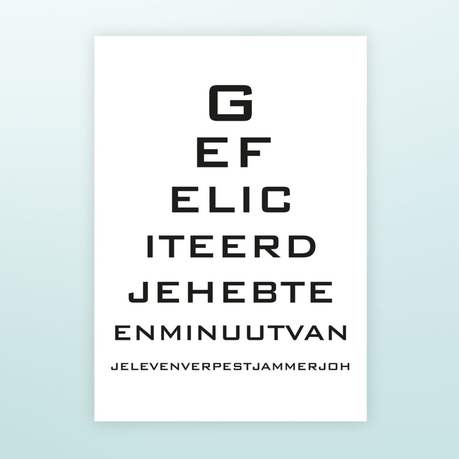 Poster Minuut van je leven verpest