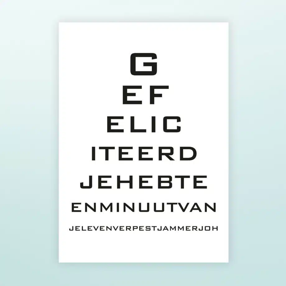 Poster Minuut van je leven verpest