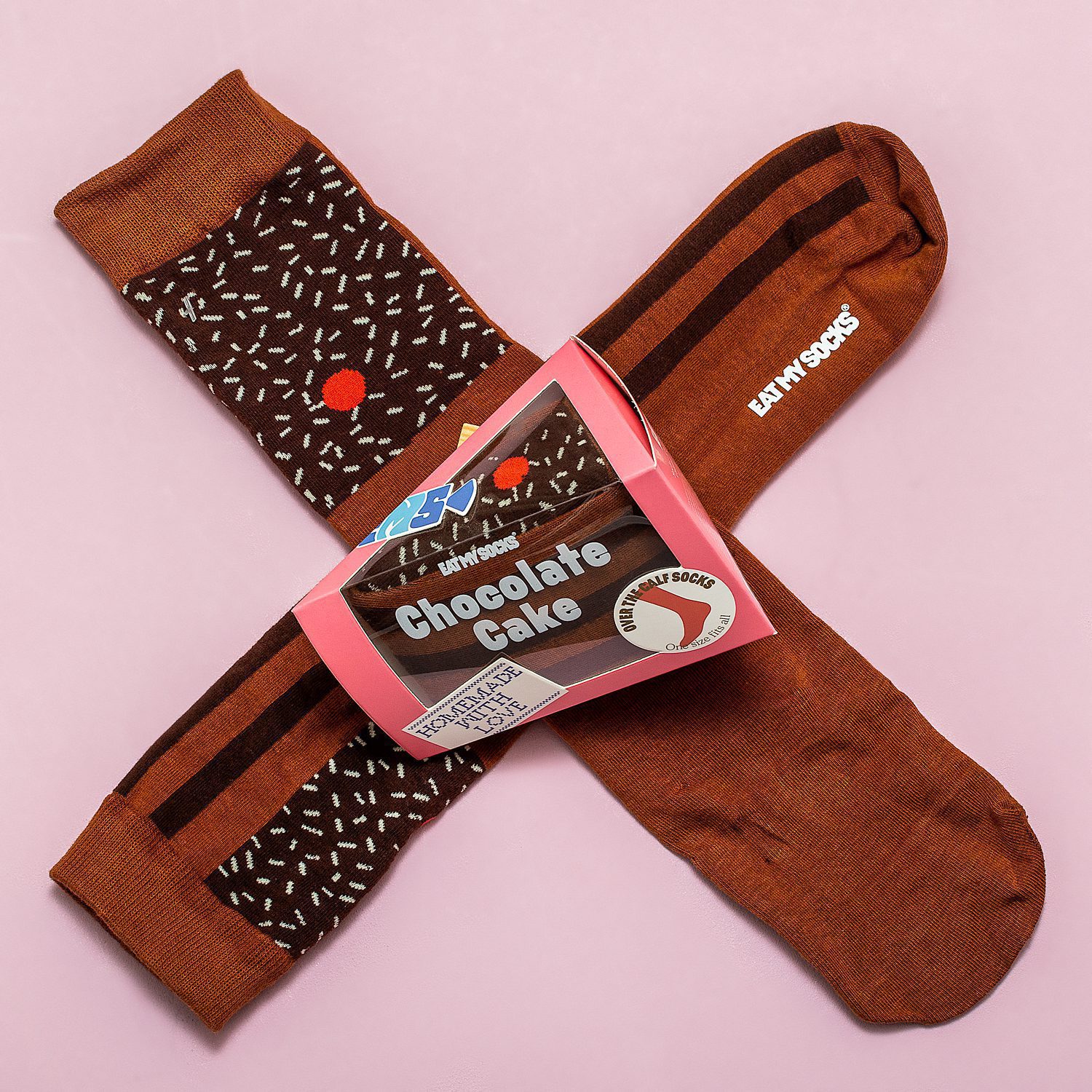 Taart Sokken - Chocolade Taart Sokken - Chocolade