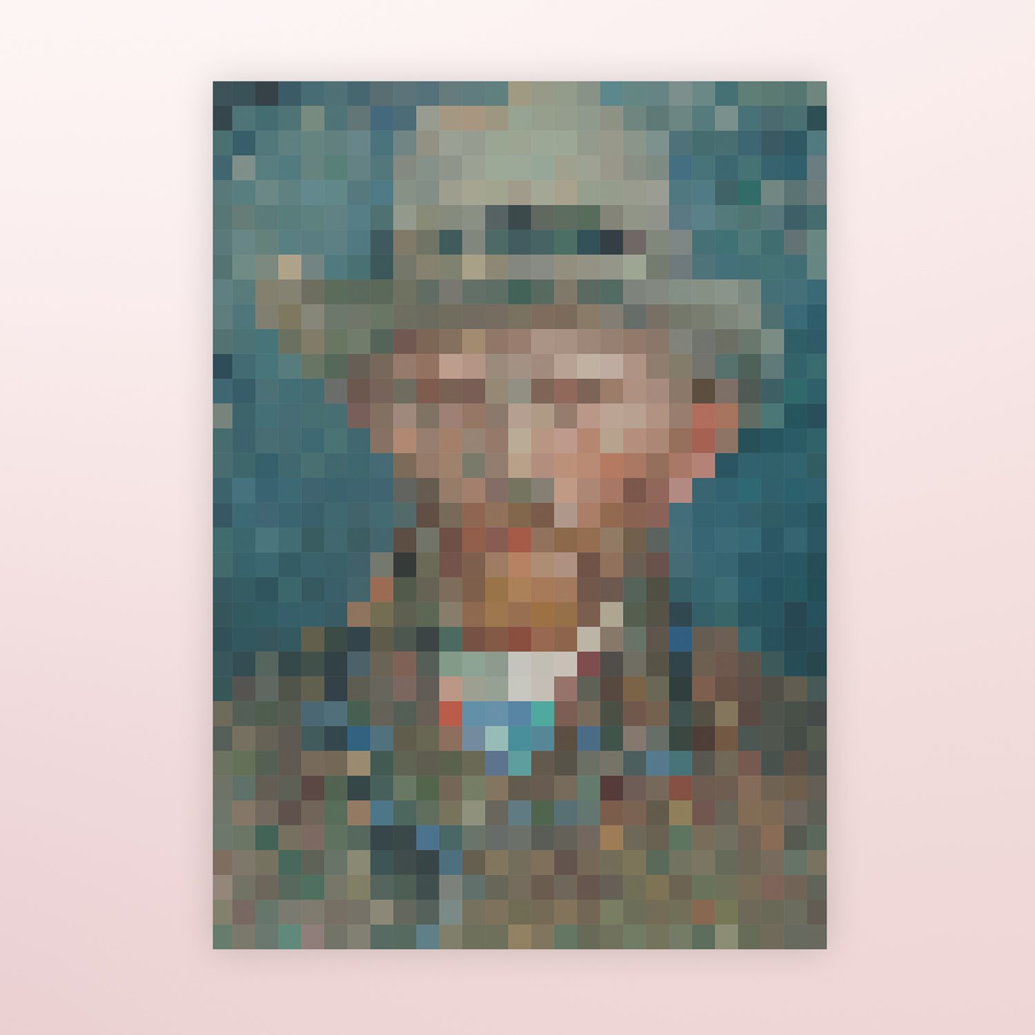 Poster Pixel Schilderij - Van Gogh