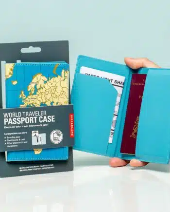 Wereldkaart paspoorthoesje