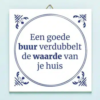 Tegeltje Een goede buur