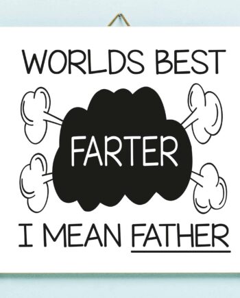 Vaderdag tegeltje World's Best Farter