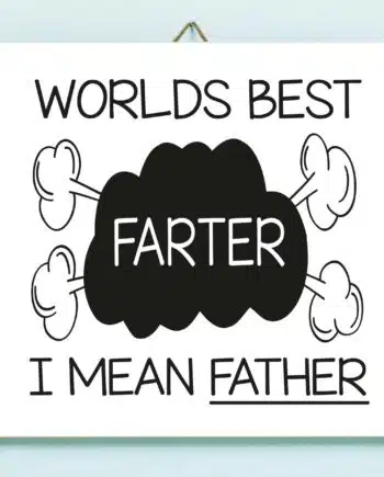 Vaderdag tegeltje World's Best Farter