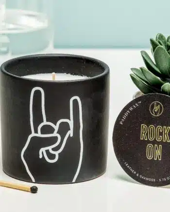 Impressions geurkaars - Rock On (zwart)