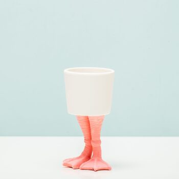 Bloempot met flamingopoten - Klein