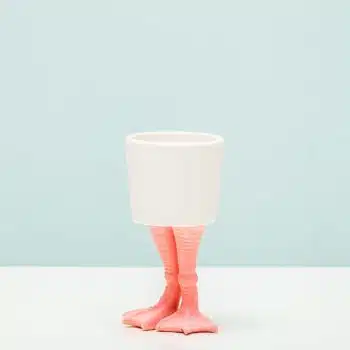 Bloempot met flamingopoten - Klein