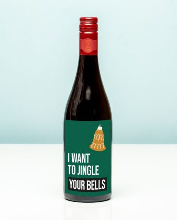 Kerst wijnfles I want to jingle your bells
