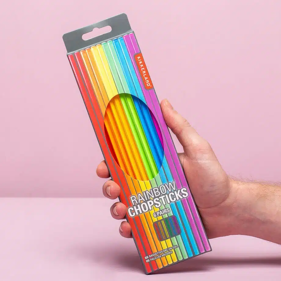 Regenboog eetstokjes (set van 6)