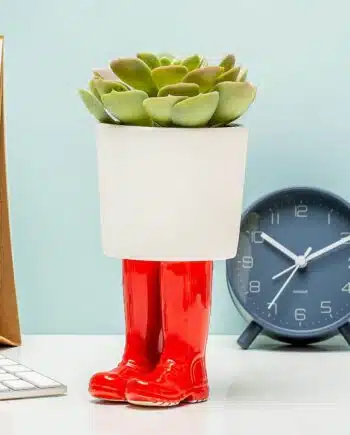 Regenlaarzen bloempot
