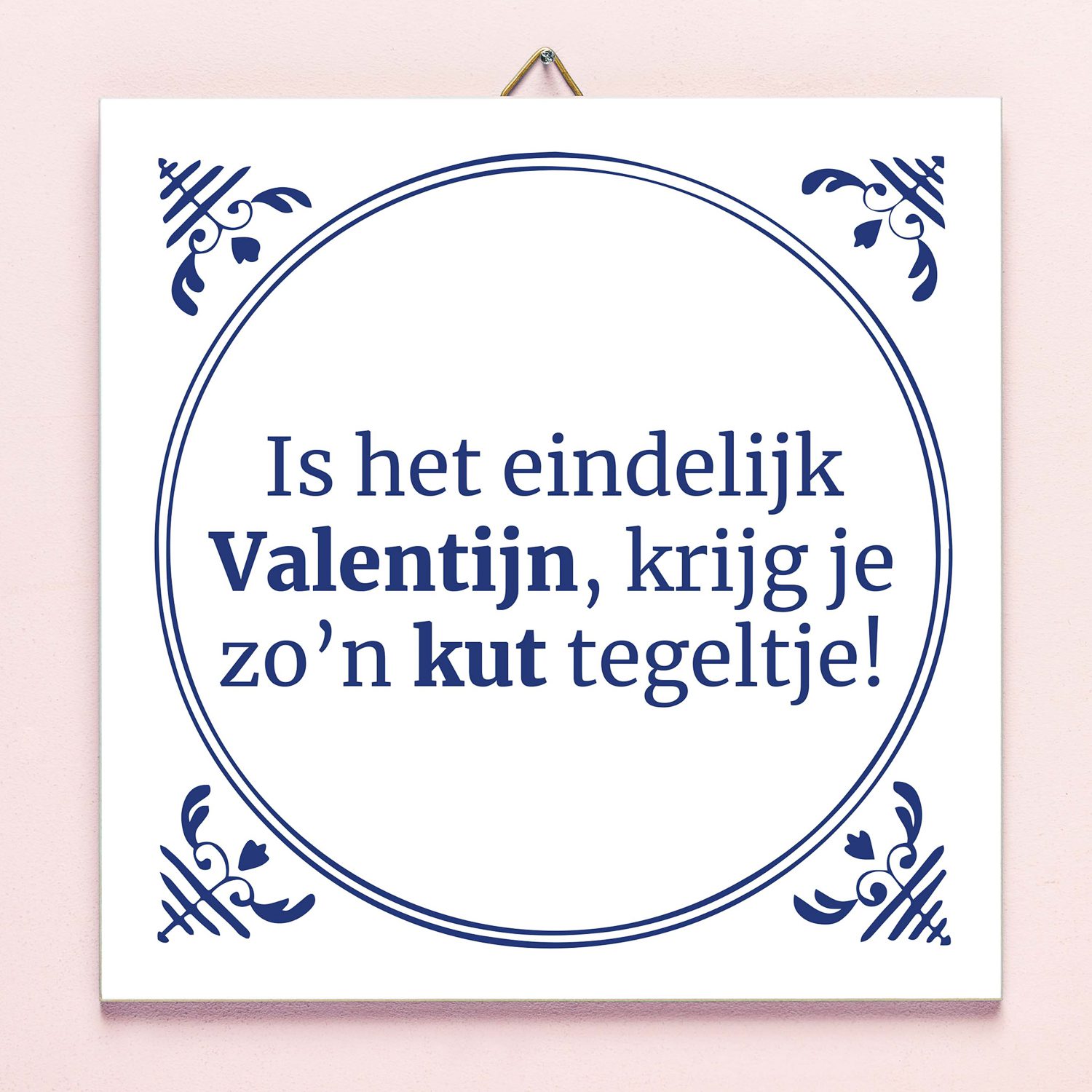 Tegeltje Valentijnsdag