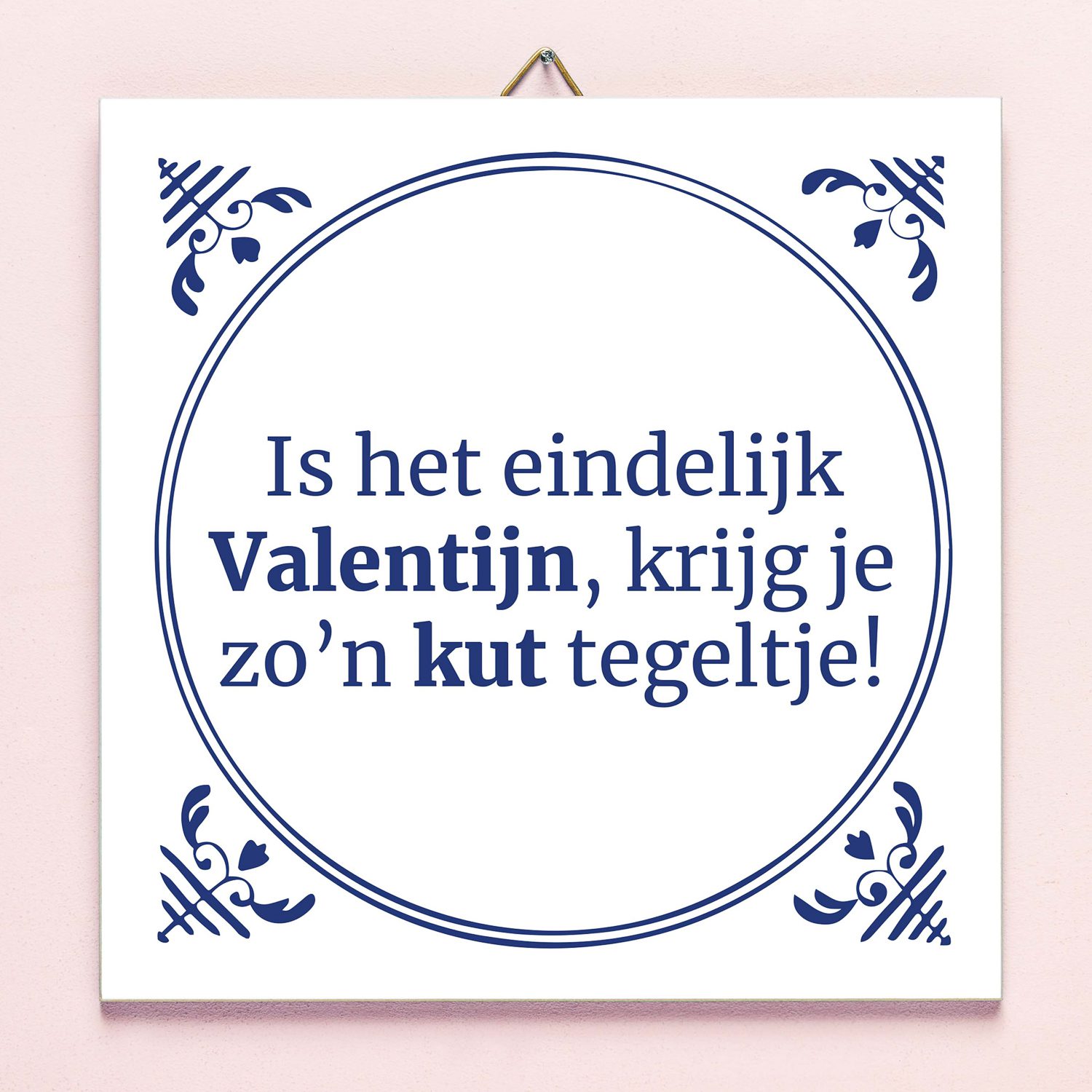 Tegeltje Valentijnsdag