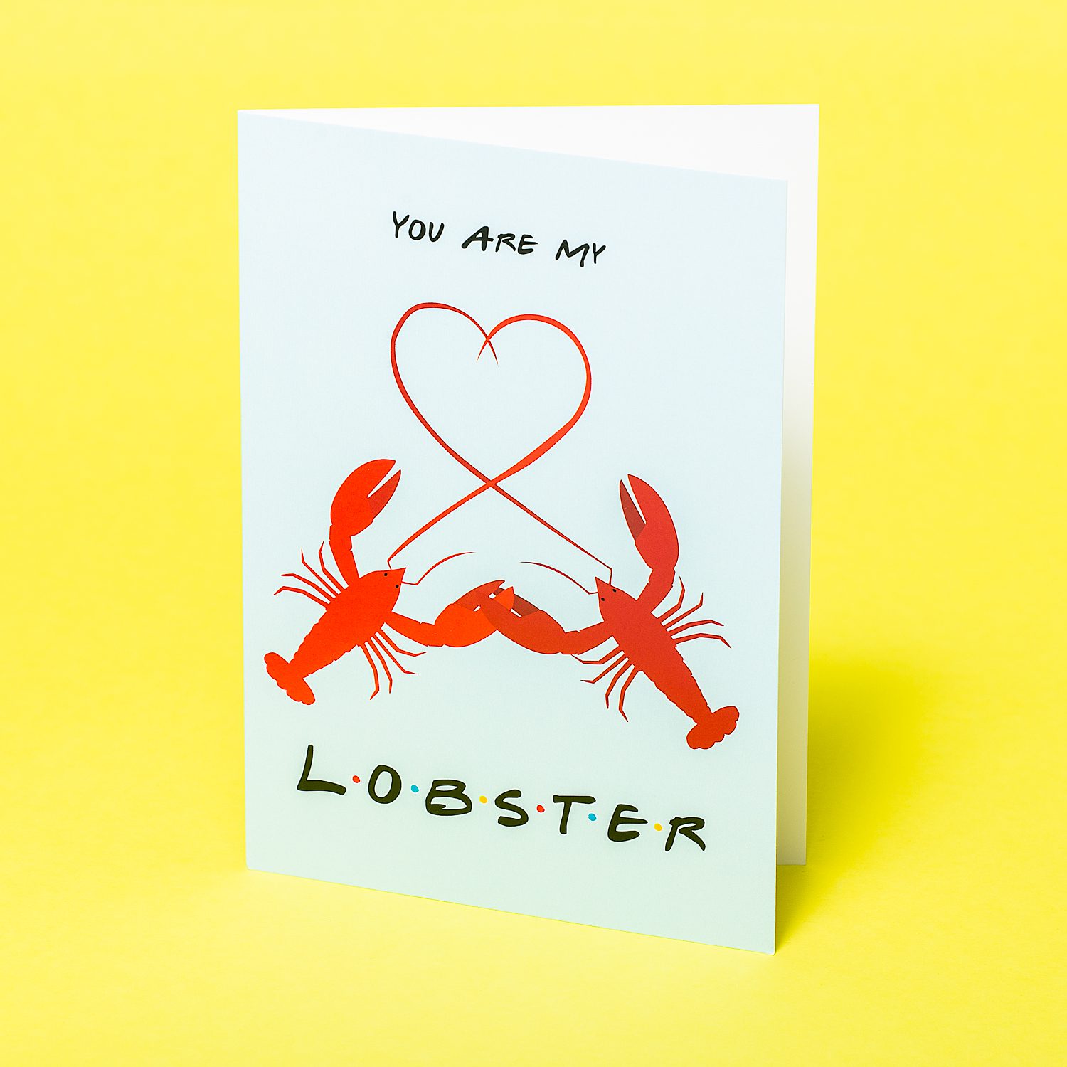 Wenskaart You Are My Lobster Wenskaart You Are My Lobster