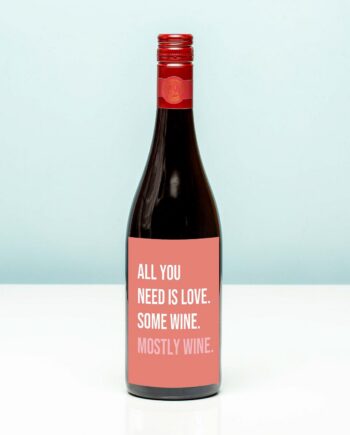 Wijnfles All you need is love