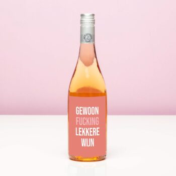 Wijnfles Gewoon fucking lekkere wijn - (Blush Rosé)