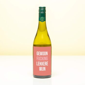 Wijnfles Gewoon fucking lekkere wijn - Wit (Sauvignon Blanc)