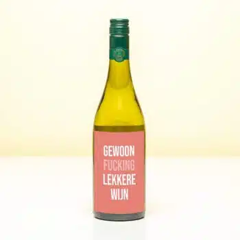 Wijnfles Gewoon fucking lekkere wijn - Wit (Sauvignon Blanc)