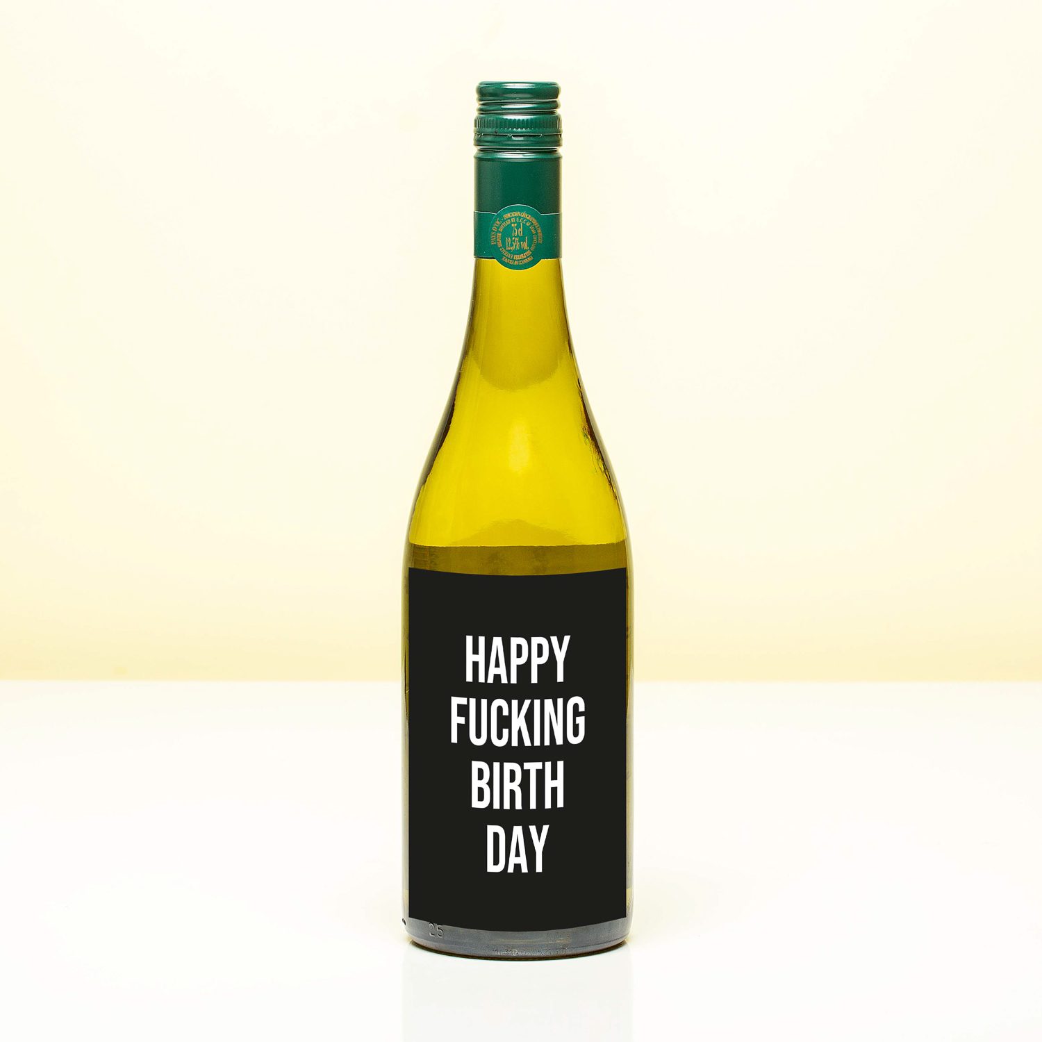 Wijnfles Happy Fucking Birthday