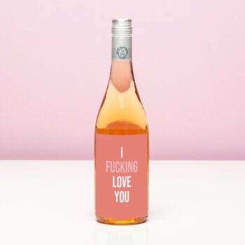 Wijnfles I fucking love you - Rosé (Blush Rosé)