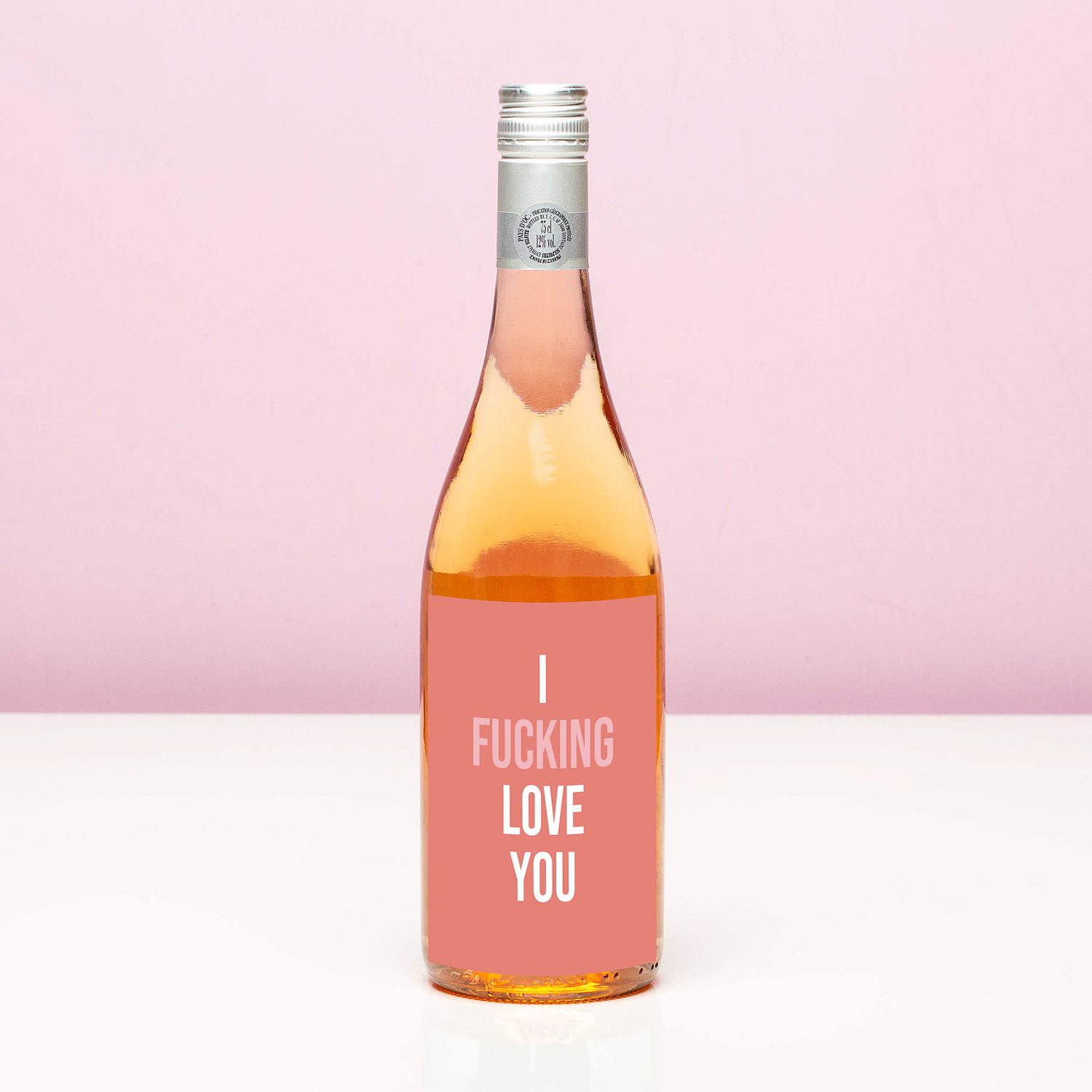 Wijnfles I Fucking Love You - Rosé (Blush Rosé)