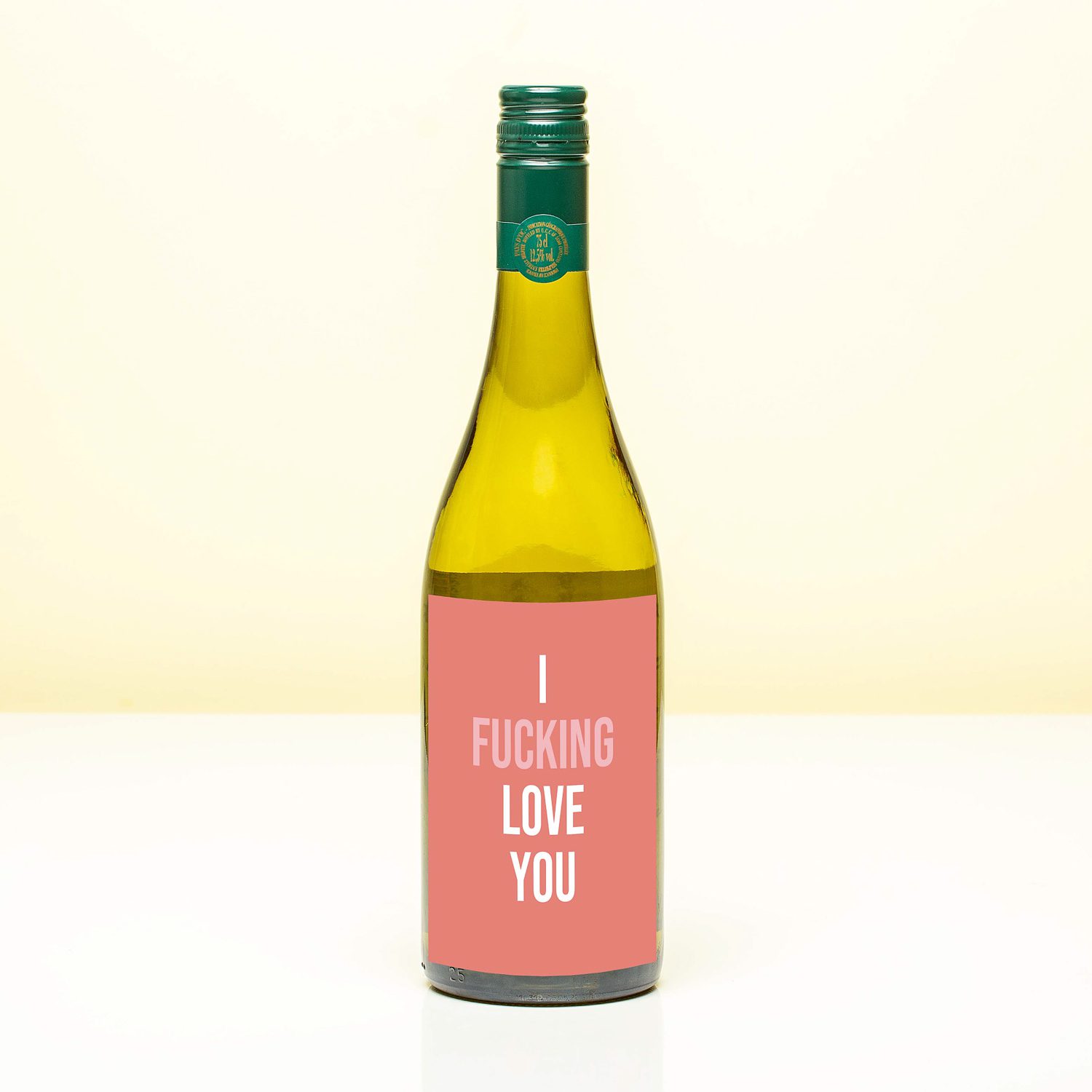 Wijnfles I Fucking Love You - Wit (Sauvignon Blanc)