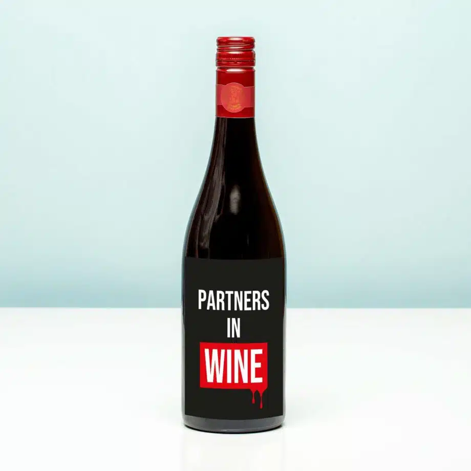 Wijnfles Partners in wine