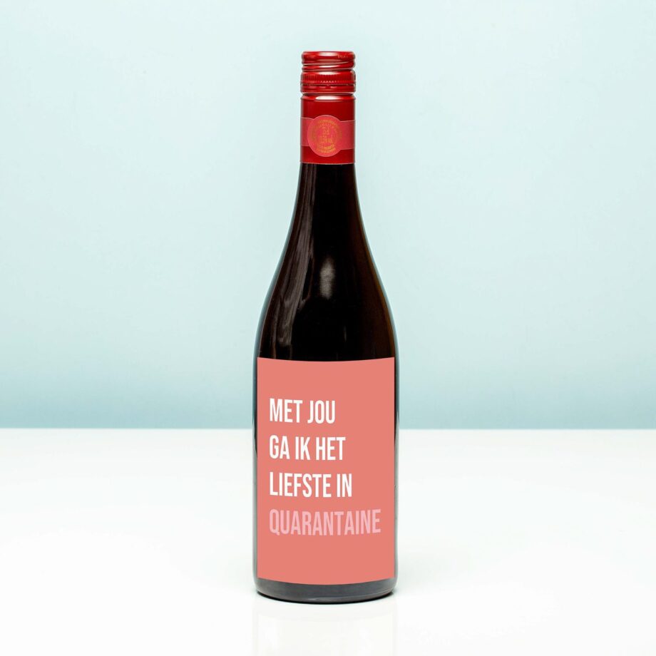 Wijnfles Quarantaine
