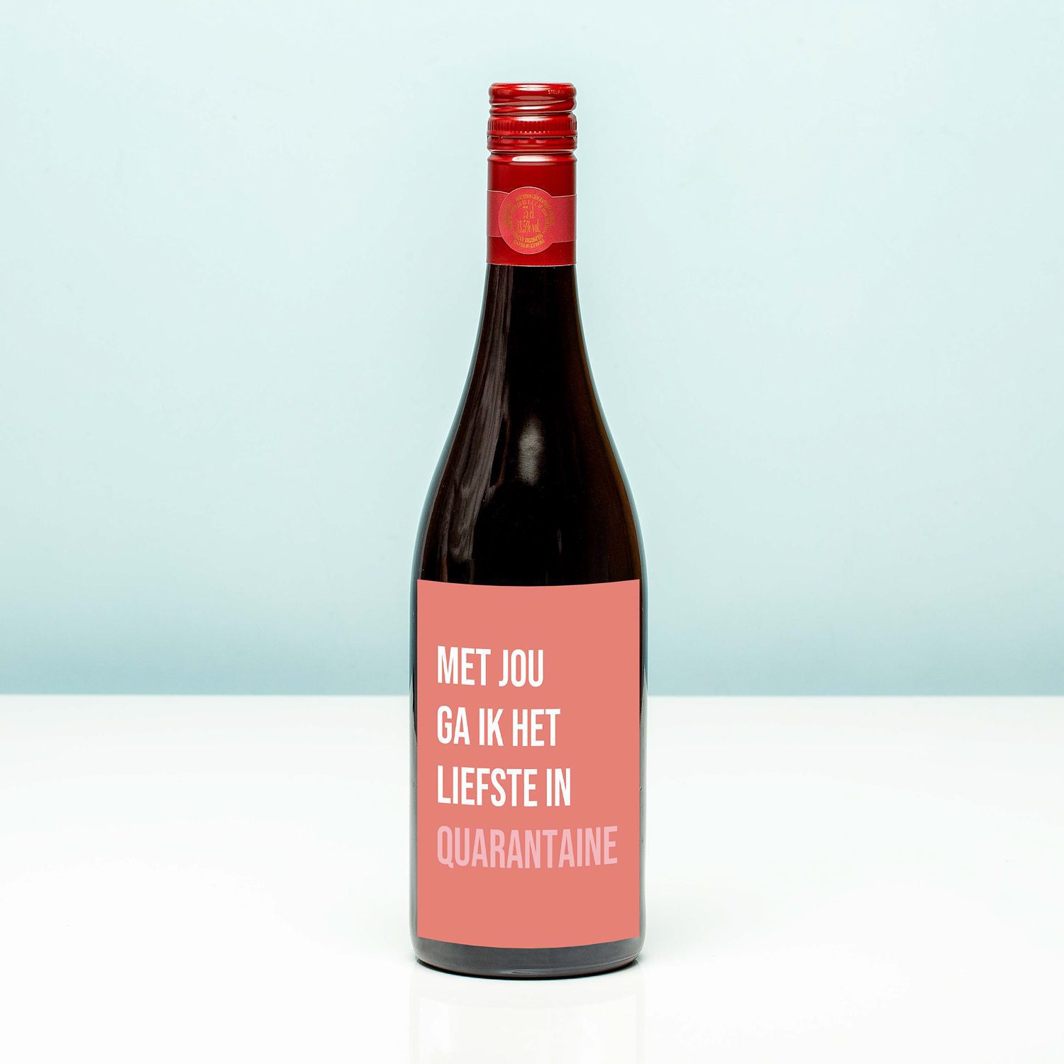 Wijnfles Quarantaine - Rood (Merlot)